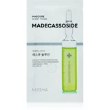 MISSHA Mascure Madecassoside negovalna maska iz platna za občutljivo in razdraženo kožo 28 ml
