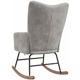  Stolica za ljuljanje svjetlosiva baršunasta | Eponuda.com
