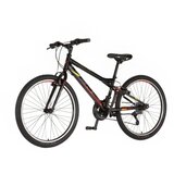 Venssini Dečija bicikla Junior Parma 24/V-brake kontra/18 brzina/crno-crvena perla | Eponuda.com