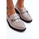 VINCEZA Women's Gray Patent Loafers Nerilaja | shoptok.hr