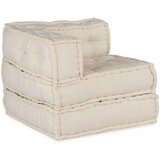 vidaXL Modularni poufi, 3 kosi, krem tkanina, (22045964) | Shoptok.si