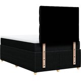  Krevet s oprugama i madracem crni 120 x 200cm od tkanine | shoptok.hr