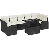  Sjedeća garnitura za vrt 8 kom. Crna Poli Ratan 289 x 124 x 85 cm | shoptok.hr