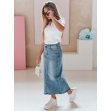 DStreet Spódnica jeansowa maxi MAXI LONG niebieska | Shoptok.si