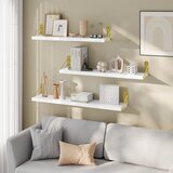 ZVZM 3x lesena stenska polica - 43×16×7,5 cm | Shoptok.si