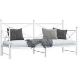 Krevet na rasklapanje bez madraca bijeli 75x190 cm čelik | Eponuda.com