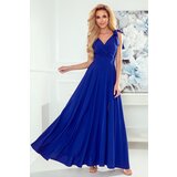 Numoco Long dress with neckline and tie at the shoulders Cene