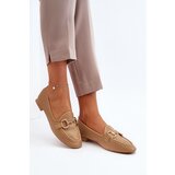 Boto Women's Flat Heel Moccasins with Decoration Camel Iluvana | shoptok.hr
