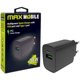 kućni Maxmobile PD QC3.0 DUO TYPE C 20W +USB 18W 2UTR3068QP
