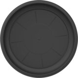 Kružni Pladanj za Cvijeće 24 pcs Crna Ø 27 x 2,5 cm Plastika | shoptok.hr