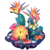 Santoro Pirouettes - Čestitka 3D - Pirouettes, Tropical Flowers | Eponuda.com