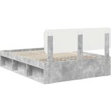  Okvir za krevet Beton 140 x 190 cm Čvrsto borovo drvo | shoptok.hr