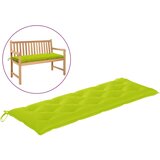 vidaXL Blazina za vrtno klop svetlo zelena 150x50x7 cm blago Cene