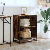 vidaXL Ormar za knjige dimljeni hrast 60x35x76 cm konstruirano drvo | shoptok.hr