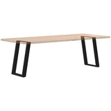  Noge za blagovaonski stol U-oblik 2 kom Crne 60 x (72-73) cm Čelik | shoptok.hr