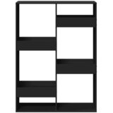 Sobna pregrada crna 100 x 33 x 135 cm konstruirano drvo | shoptok.hr