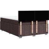  Krevet s oprugama i madracem tamnosmeđi 160x200 cm tkanina | shoptok.hr