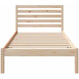  Krevetna konstrukcija Smeđa 90 x 200 cm Čvrsto borovo drvo | shoptok.hr
