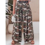 DStreet Spódnico-spodnie moro z paskiem FLOWES ciemnozielone | shoptok.hr