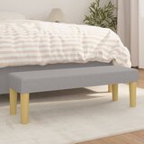 vidaXL Klupa svjetlosivi 100x30x30 cm od tkanine Cijene