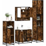  4-dijelni set kupaonskog namještaja boja hrasta drveni | shoptok.hr