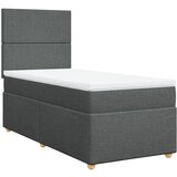  The Living Store Box spring postelja z vzmetnico temno siva 80x200 cm blago - Box Spring Postelja, (21495994) | Shoptok.si