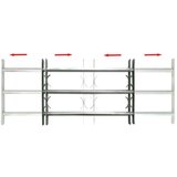 vidaXL Nastavljiva okenska rešetka s 3 prečkami 500-650 mm | Shoptok.si