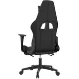  Gaming stol z oporo za noge črno in sivo umetno usnje, (21152285) | Shoptok.si