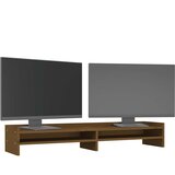  Stalak za monitor boja meda 100x24x16 cm od masivne borovine | shoptok.hr