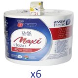 Assist Trend Papirni ubrus Maxi Clean, Dvoslojni, 400 listova, 6 rolni, Beli Cene