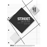STREET Vložni listi A4, 40 listov, črte