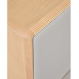 Kave Home Komoda v jesenovem dekorju v sivi in naravni barvi 99x78,5x42 cm Anielle – | Shoptok.si