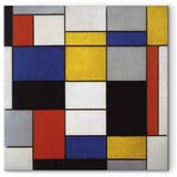  Slika - Piet Mondrian – Composition A 80x80 Akustična | shoptok.hr