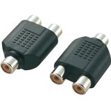 SpeaKa Professional inč Audio Y-Adapter [1x činč, ženski - 2x činč, ženski], crn | Eponuda.ba