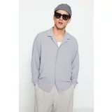 Trendyol Shirt - Gray - Oversize