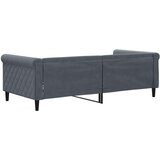  Dnevna postelja brez vzmetnice temno siva 90x190 cm žamet, (21653568) | Shoptok.si