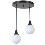 Opviq afra 2 li tepsili siyah beyaz Camlı Sarkıt blackwhite chandelier | ePonuda.com