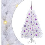  Umjetno božićno drvce s nogom Bijela 120 cm PVC i čelik | shoptok.hr
