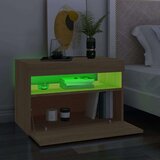 TV ormarići s LED svjetlima 2 kom boja hrasta 60 x 35 x 40 cm | shoptok.hr
