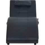  Masažni počivalnik z blazino črno umetno usnje | Shoptok.si