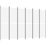 Sobna pregrada s 6 panela bijela 300x200 cm od tkanine | Eponuda.ba