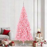 vidaXL Božično drevo med 300 LED z stojalom Roza 240 cm PVC | Shoptok.si