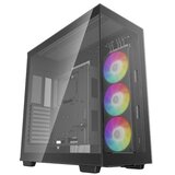 DeepCool Računalniško ohišje CH780 Full Tower, E-ATX, ARGB, kaljeno steklo, črno | Shoptok.si