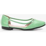 Gemre Green semi-transparent Juva ballet flats Cijene