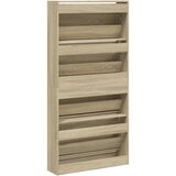 Ormarić za cipele s 4 ladice boja hrasta 80 x 21 x 163,5 cm | shoptok.hr