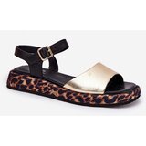 S. BARSKI Leather Elegant Women's Sandals S.Barski GR51-603 Gold | Shoptok.si