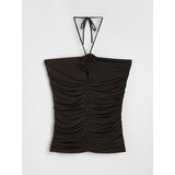 Sinsay Bluzica s halter izrezom i 3D ružom | shoptok.hr