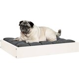  Krevet za pse bijeli 61,5x49x9 cm od masivne borovine | shoptok.hr