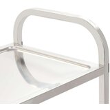 vidaXL Kuhinjski voziček 3-nadstropni 95x45x83,5 cm nerjaveče jeklo | Shoptok.si