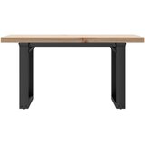  Stolić za kavu O-oblika 80x50x40,5 cm od borovine i čelik | shoptok.hr
